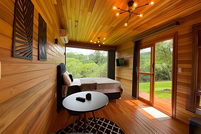 Cabana charmosa em meio a natureza