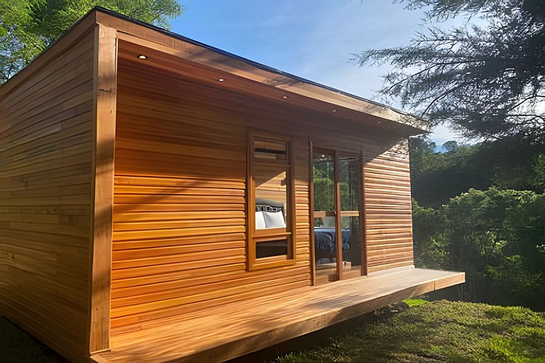 Cabana charmosa em meio a natureza