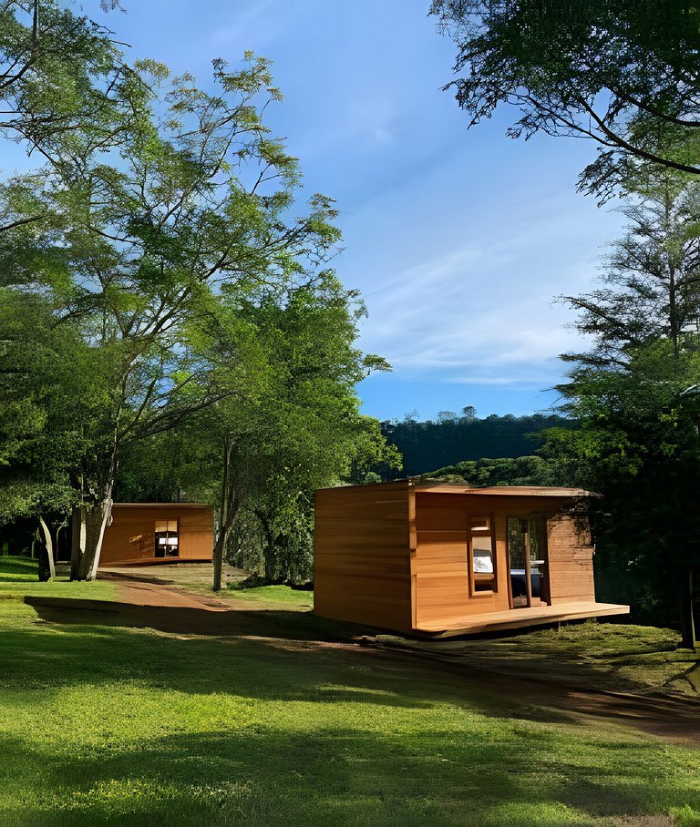 Cabana charmosa em meio a natureza